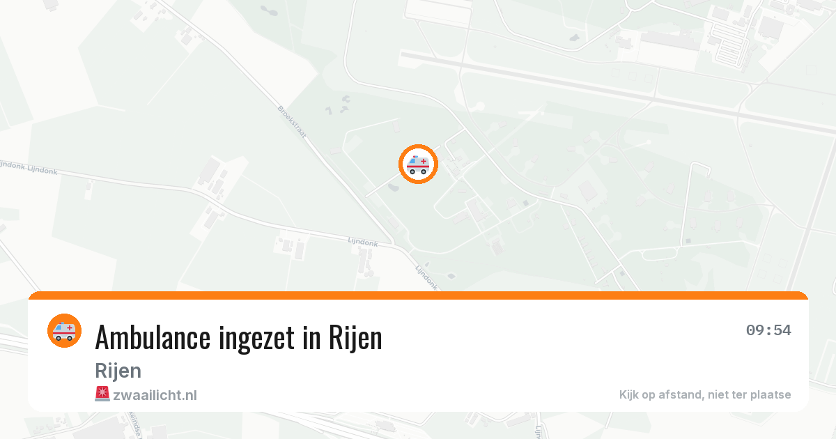 Ambulance ingezet in Rijen — 15 mei 2026
