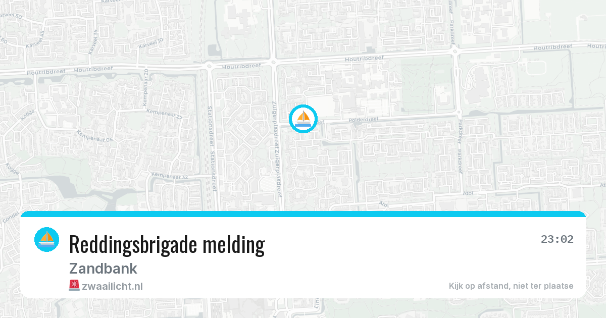 Reddingsbrigade melding — 9 aug 2026
