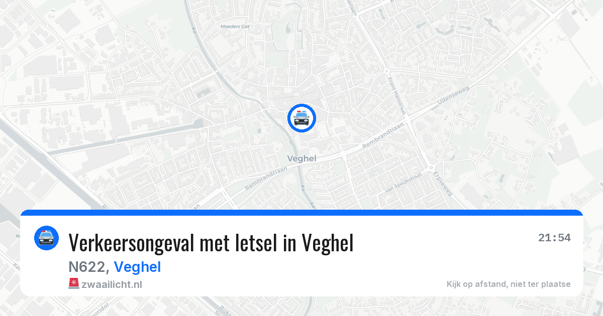 Verkeersongeval met letsel in Veghel — 1 aug 2026