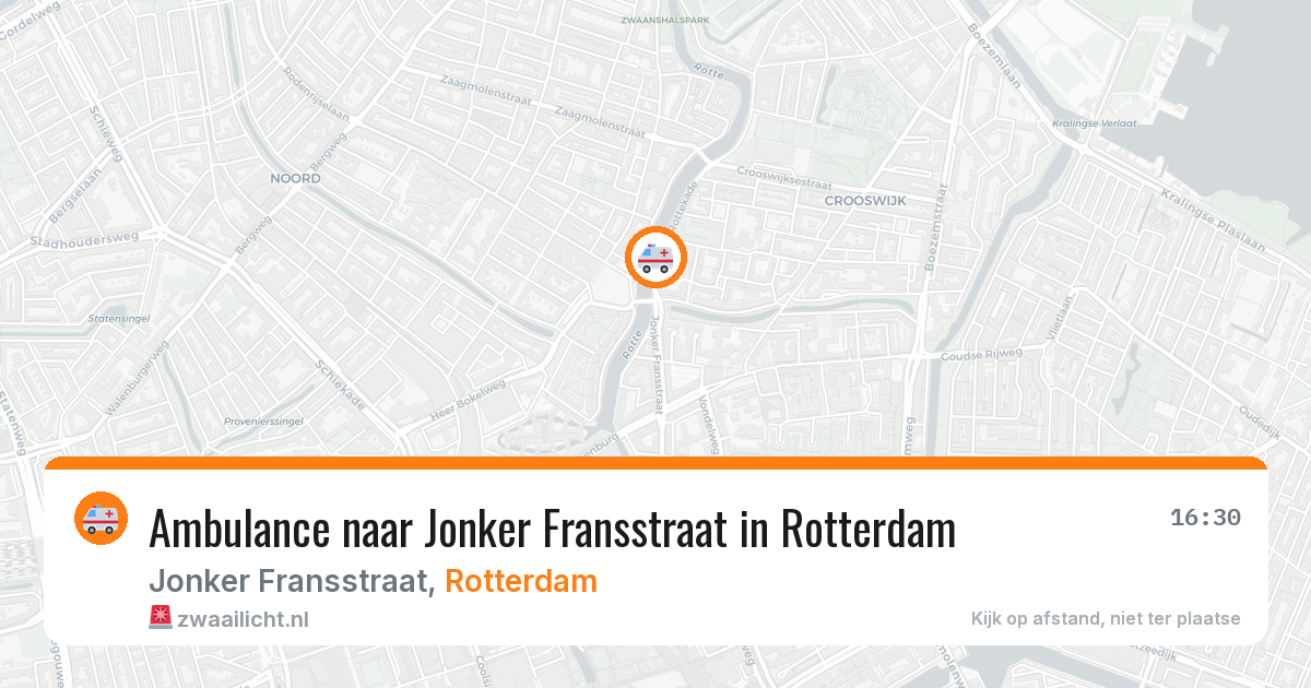 Ambulance naar Jonker Fransstraat in Rotterdam — 13 jun 2026