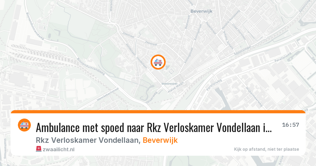 Ambulance met spoed naar Rkz Verloskamer Vondellaan in Beverwijk — 30 jan 2026