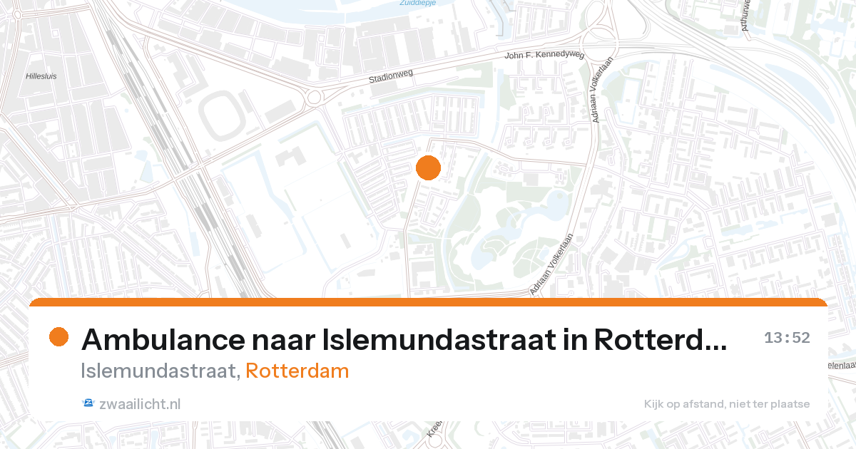 Ambulance naar Islemundastraat in Rotterdam — 28 aug 2026