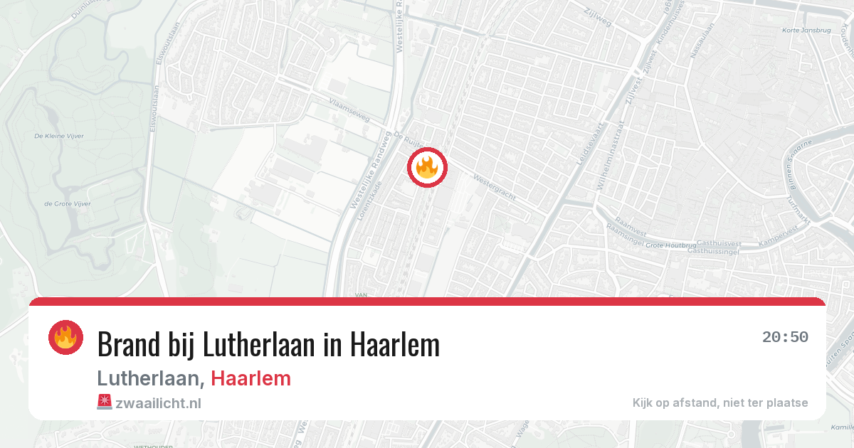 Brand bij Lutherlaan in Haarlem — 13 aug 2026