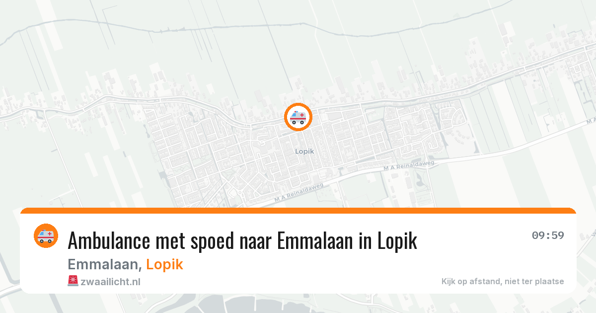 Ambulance met spoed naar Emmalaan in Lopik — 2 apr 2026