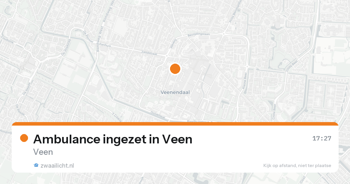 Ambulance ingezet in Veen — 30 jan 2026