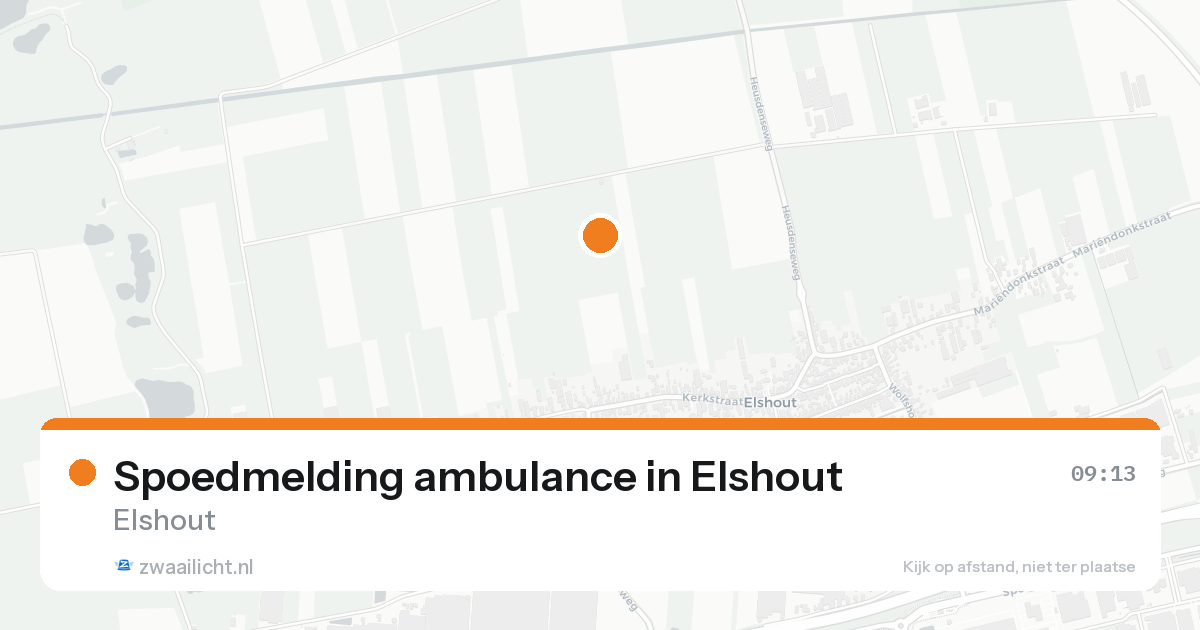 Spoedmelding ambulance in Elshout — 11 aug 2026