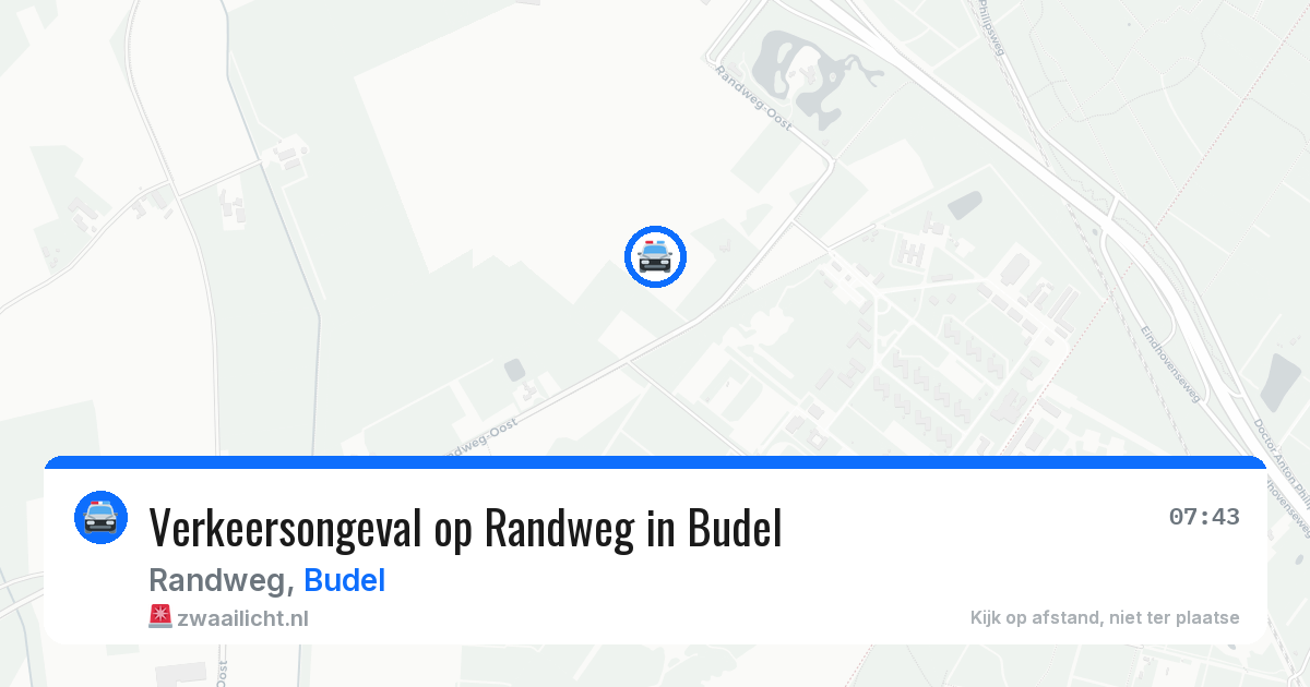Verkeersongeval op Randweg in Budel — 17 apr 2026