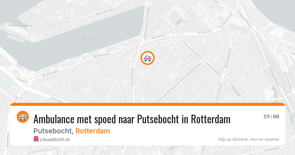 Ambulance met spoed naar Putsebocht in Rotterdam — 15 mrt 2026
