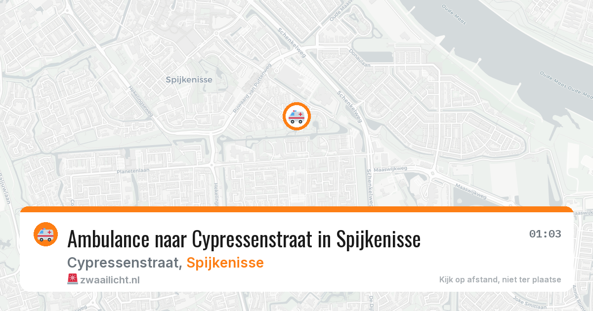 Ambulance naar Cypressenstraat in Spijkenisse — 1 apr 2026