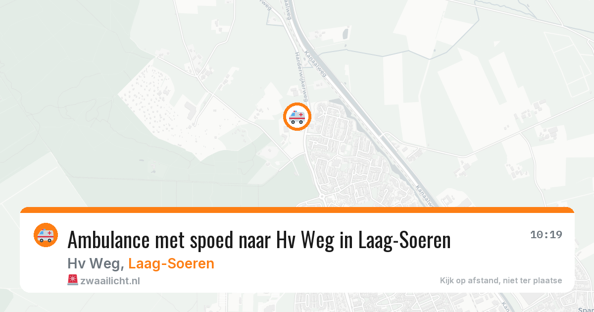Ambulance met spoed naar Hv Weg in Laag-Soeren — 21 jun 2026