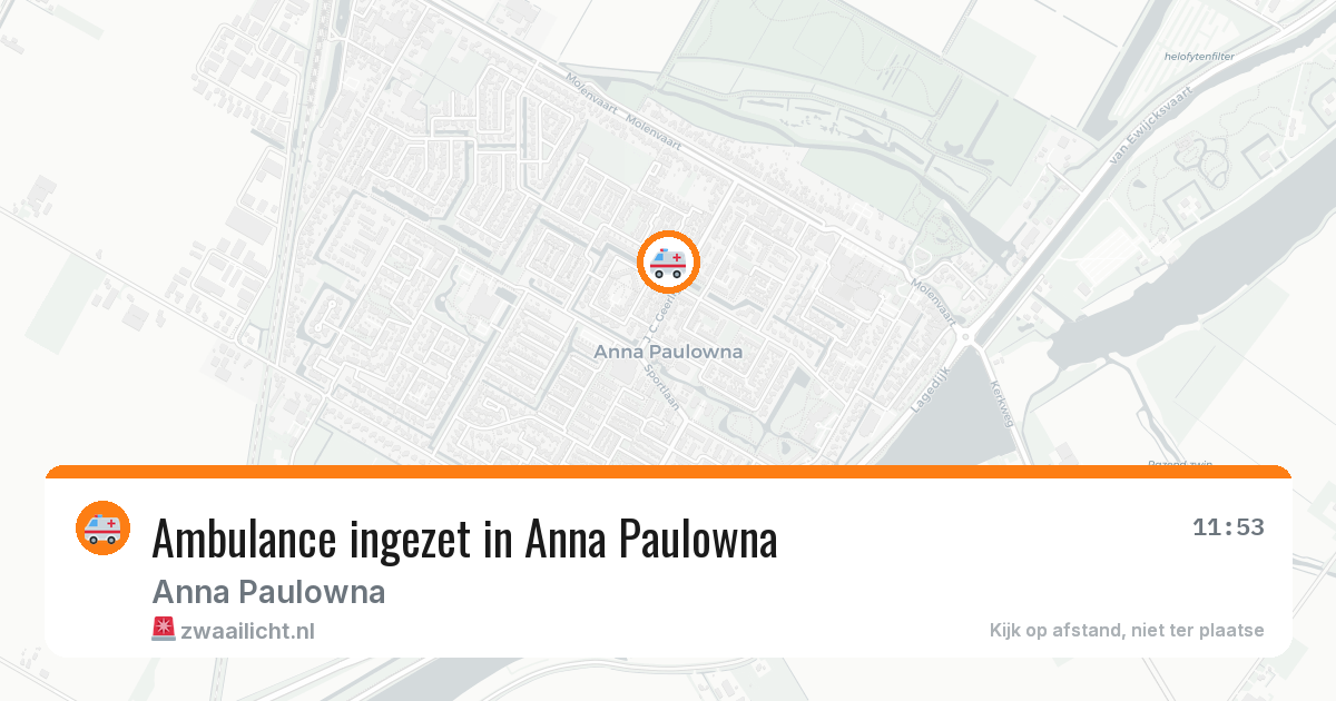 Ambulance ingezet in Anna Paulowna — 11 jul 2026