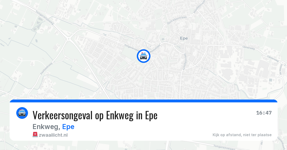Verkeersongeval op Enkweg in Epe — 16 jun 2026