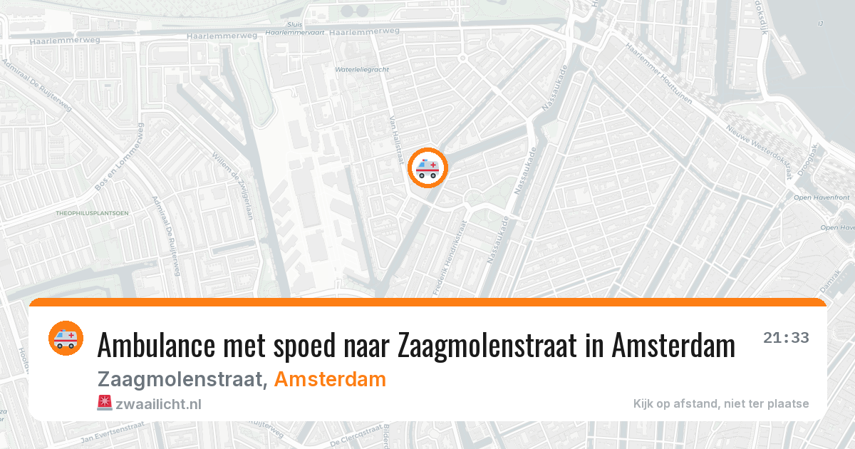 Ambulance met spoed naar Zaagmolenstraat in Amsterdam — 6 mei 2026