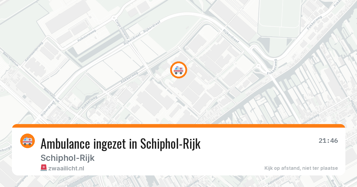 Ambulance ingezet in Schiphol-Rijk — 31 mei 2026