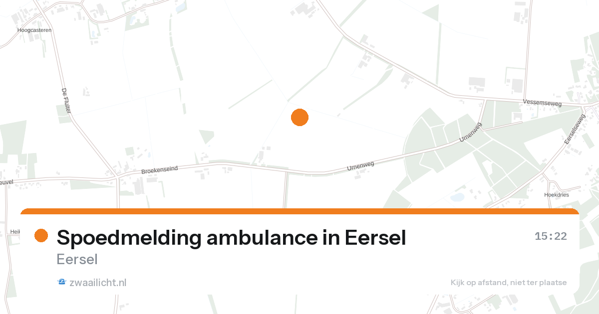 Spoedmelding ambulance in Eersel — 26 aug 2026