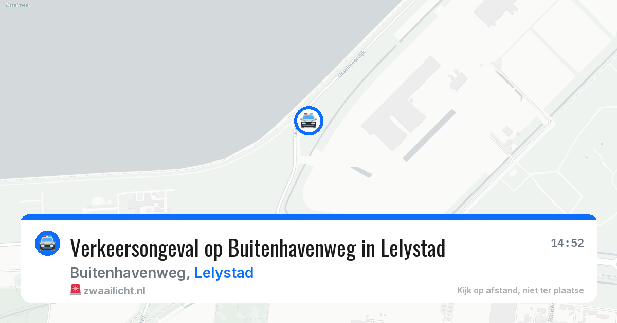 Verkeersongeval op Buitenhavenweg in Lelystad — 21 jan 2026