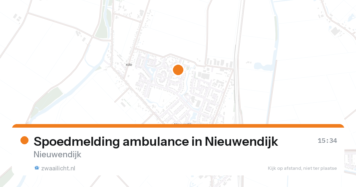 Spoedmelding ambulance in Nieuwendijk — 28 jun 2026