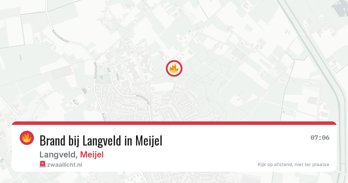 Brand bij Langveld in Meijel — 2 jul 2026