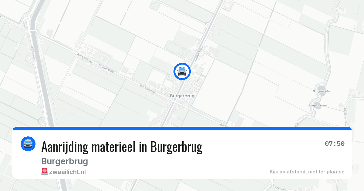 Aanrijding materieel in Burgerbrug — 24 jun 2026