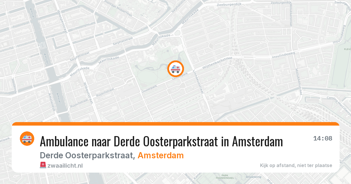 Ambulance naar Derde Oosterparkstraat in Amsterdam — 6 mei 2026