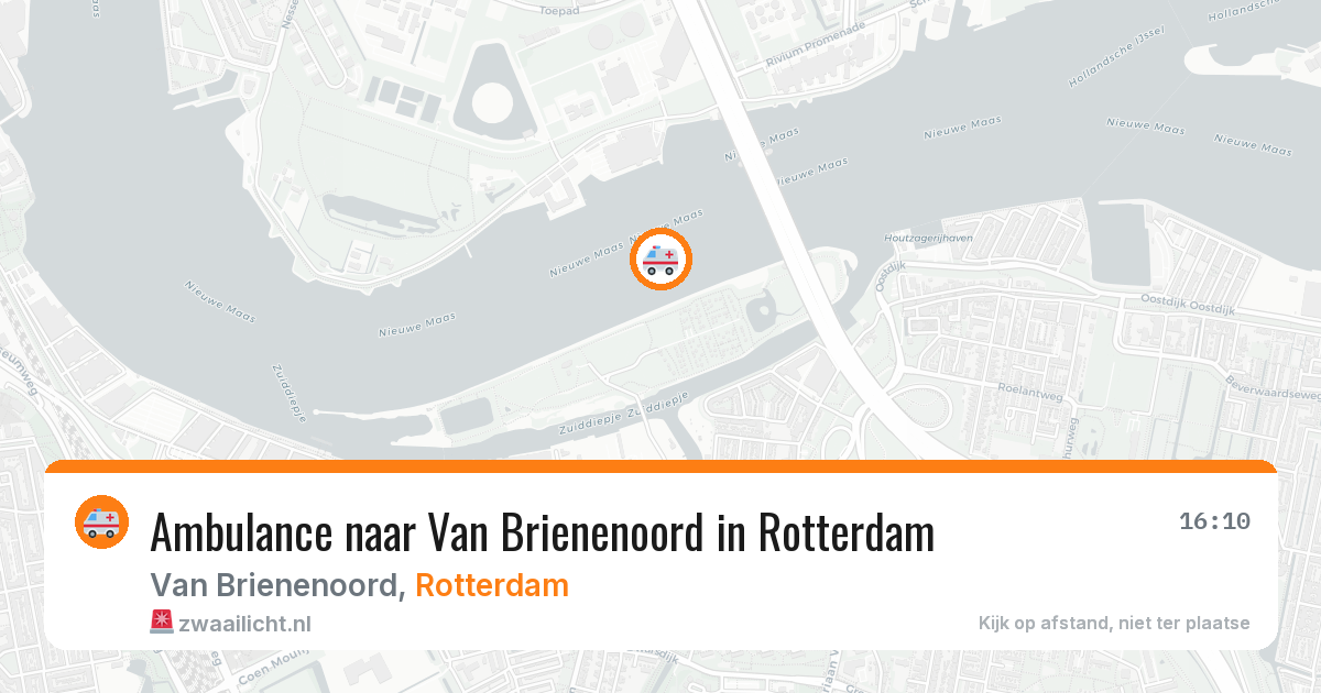Ambulance naar Van Brienenoord in Rotterdam — 26 jun 2026