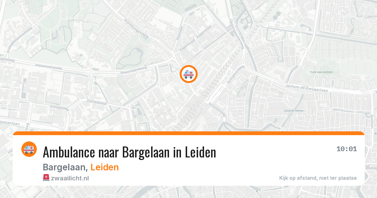 Ambulance naar Bargelaan in Leiden — 7 mei 2026