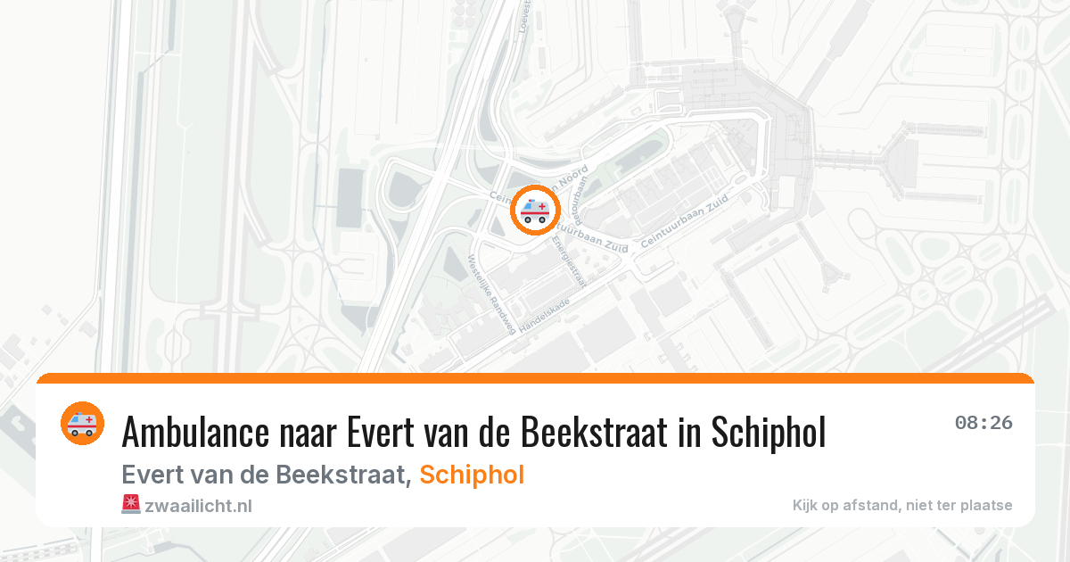 Ambulance naar Evert van de Beekstraat in Schiphol — 25 jun 2026