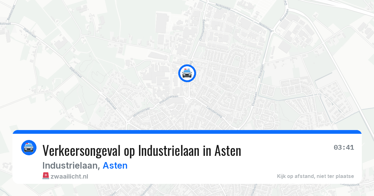 Verkeersongeval op Industrielaan in Asten — 12 apr 2026
