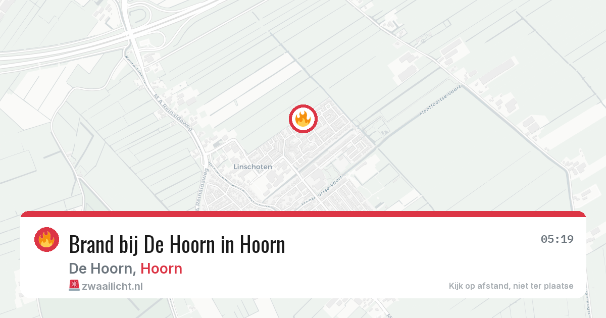 Brand bij De Hoorn in Hoorn — 3 apr 2026