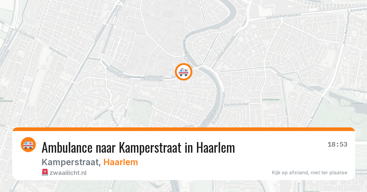 Ambulance naar Kamperstraat in Haarlem — 21 jun 2026