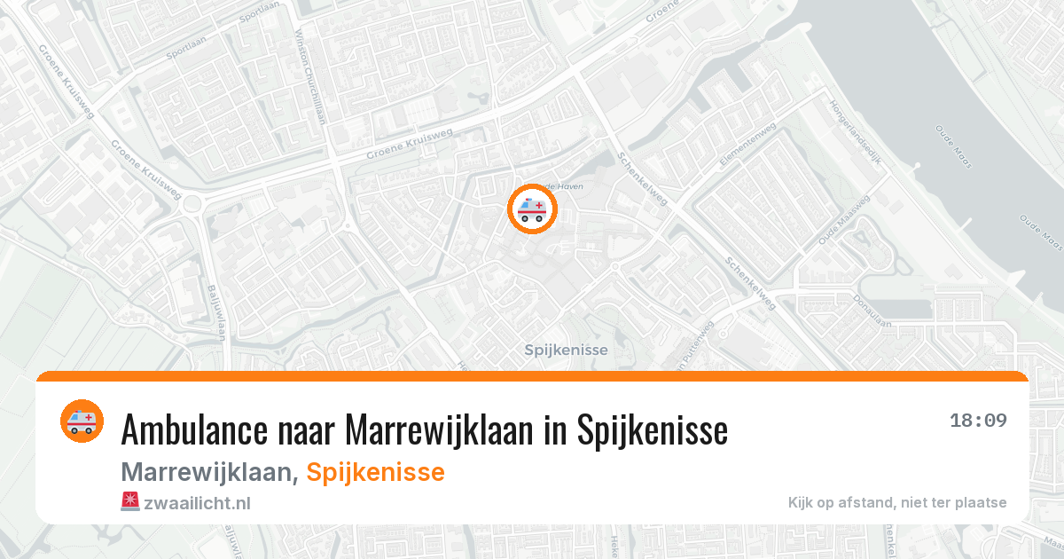 Ambulance naar Marrewijklaan in Spijkenisse — 27 apr 2026