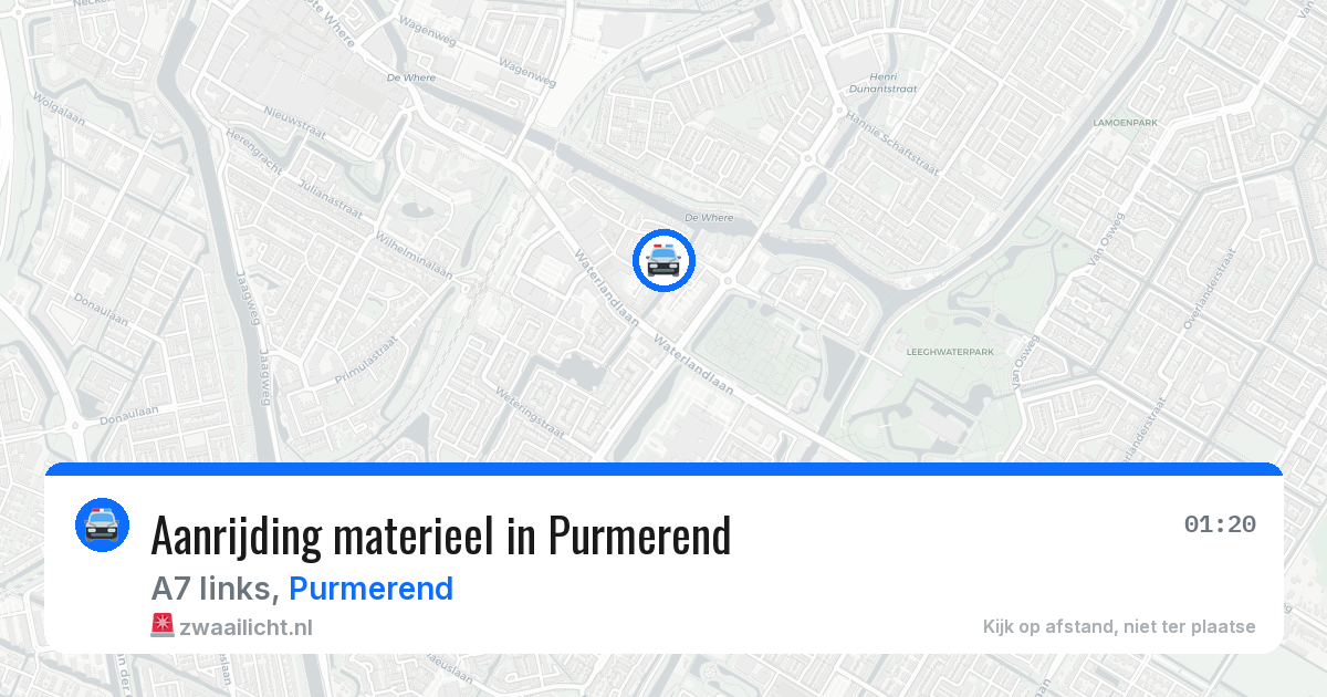 Aanrijding materieel in Purmerend — 6 jun 2026