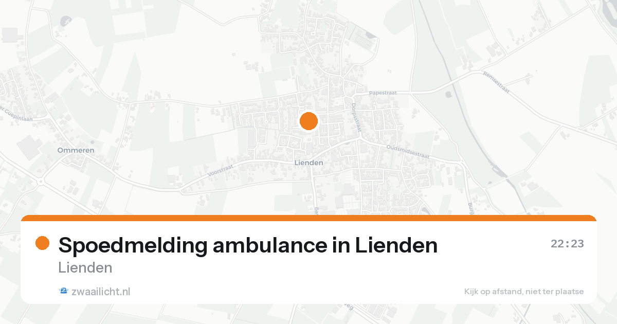 Spoedmelding ambulance in Lienden — 20 jun 2026