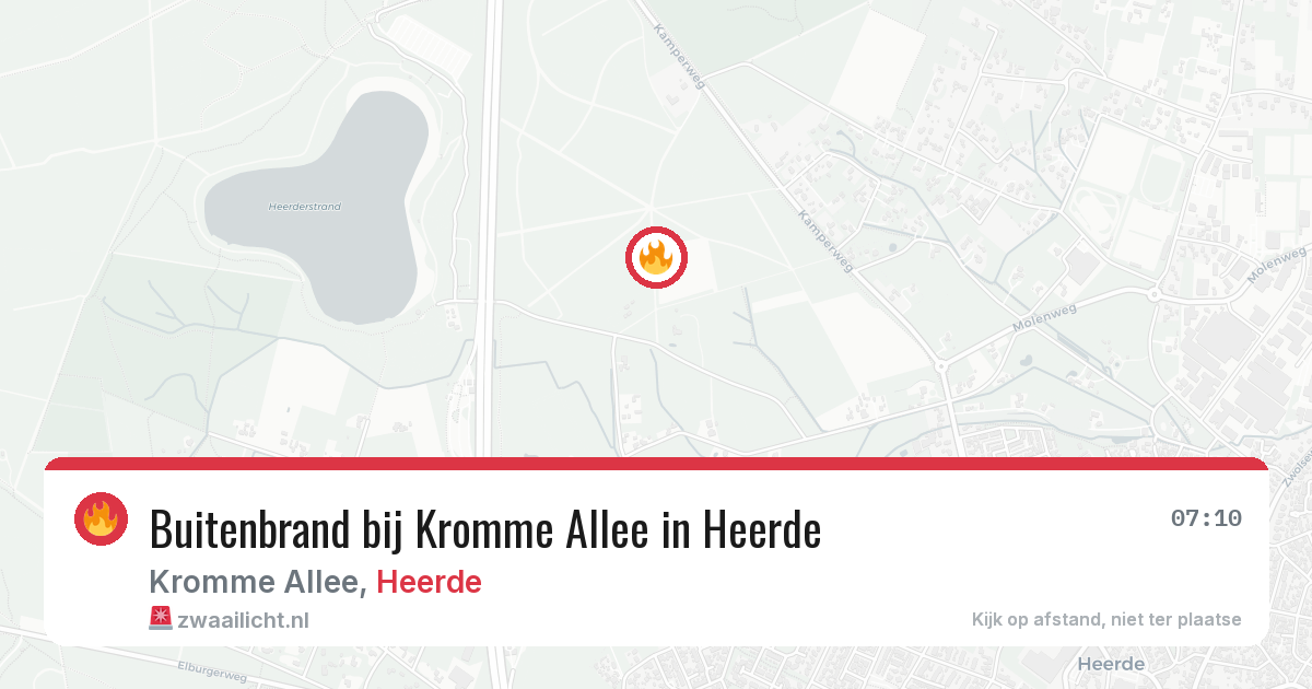 Buitenbrand bij Kromme Allee in Heerde — 26 jul 2026
