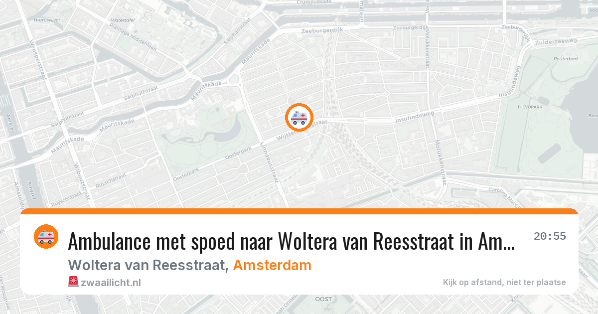 Ambulance met spoed naar Woltera van Reesstraat in Amsterdam — 24 jun 2026