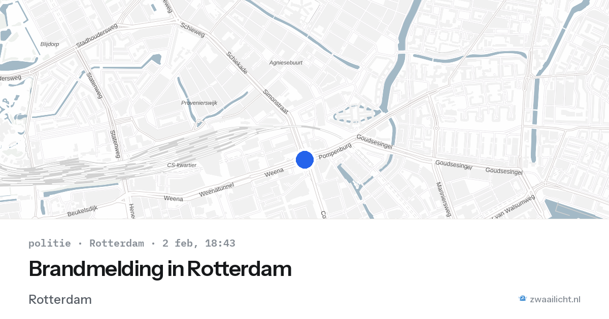 Brandmelding in Rotterdam — 2 feb 2026