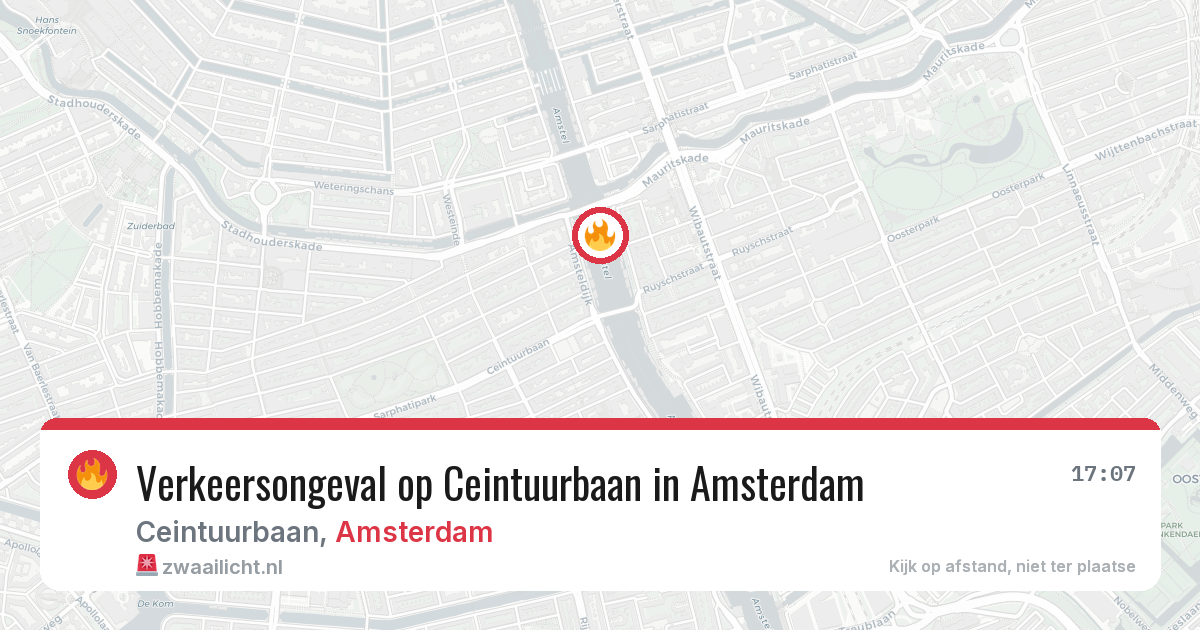 Verkeersongeval op Ceintuurbaan in Amsterdam — 6 jun 2026