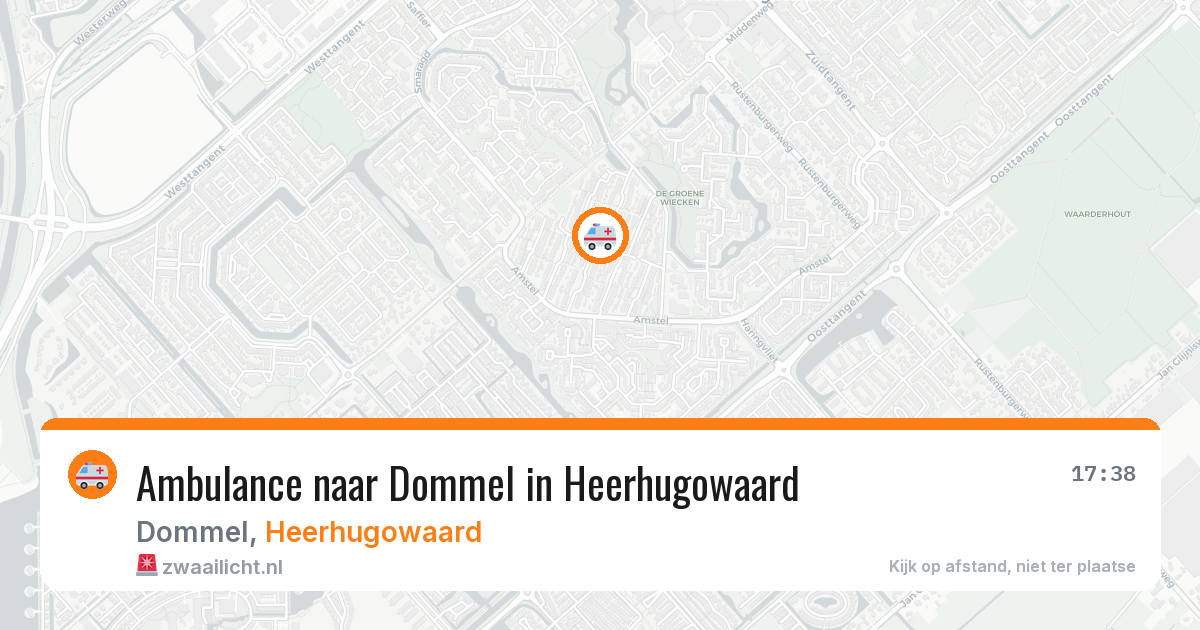 Ambulance naar Dommel in Heerhugowaard — 23 mrt 2026