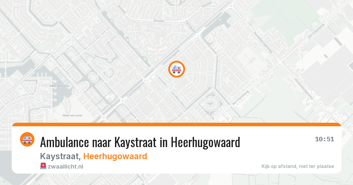 Ambulance naar Kaystraat in Heerhugowaard — 20 jul 2026
