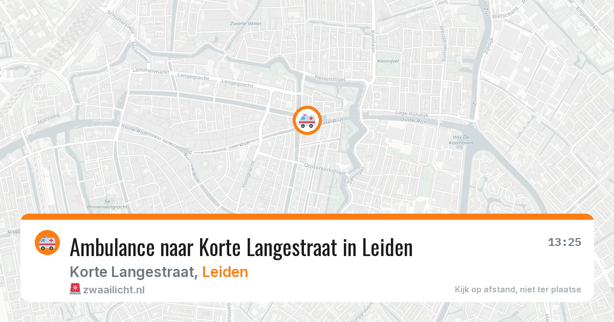 Ambulance naar Korte Langestraat in Leiden — 20 jun 2026