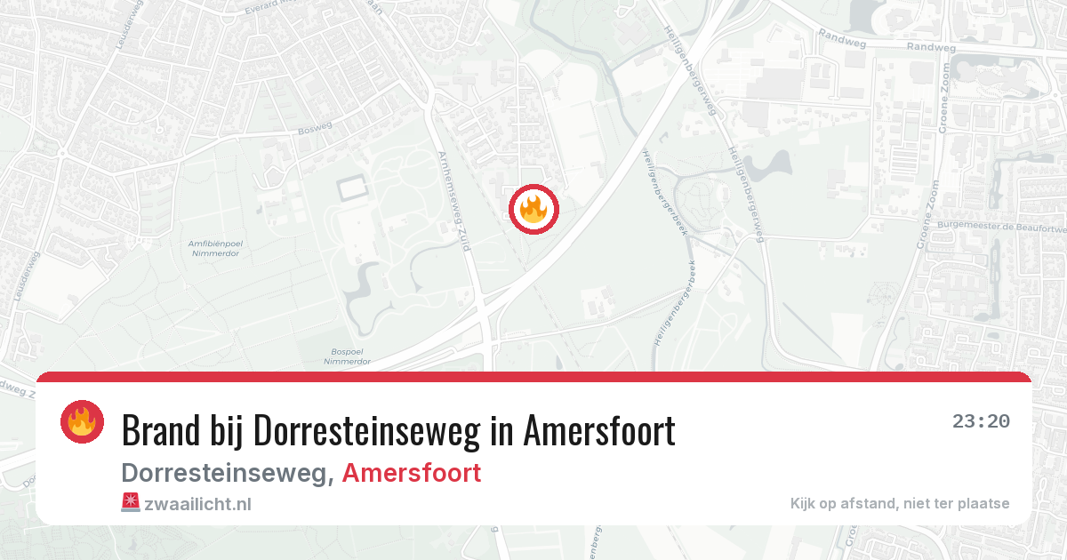 Brand bij Dorresteinseweg in Amersfoort — 12 apr 2026