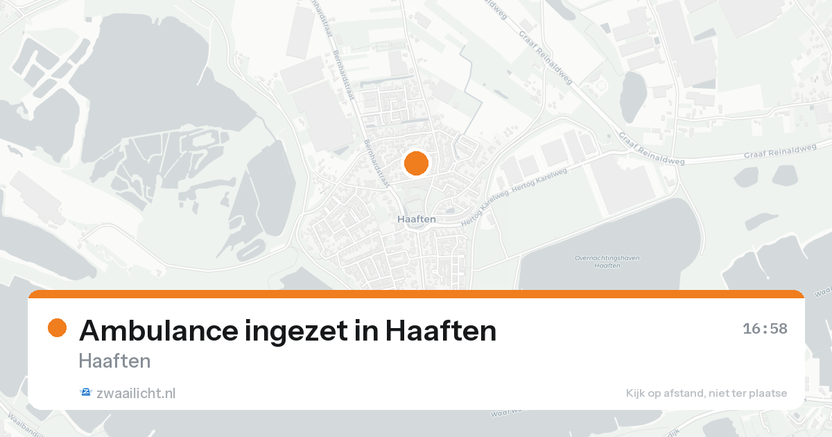 Ambulance ingezet in Haaften — 23 jun 2026