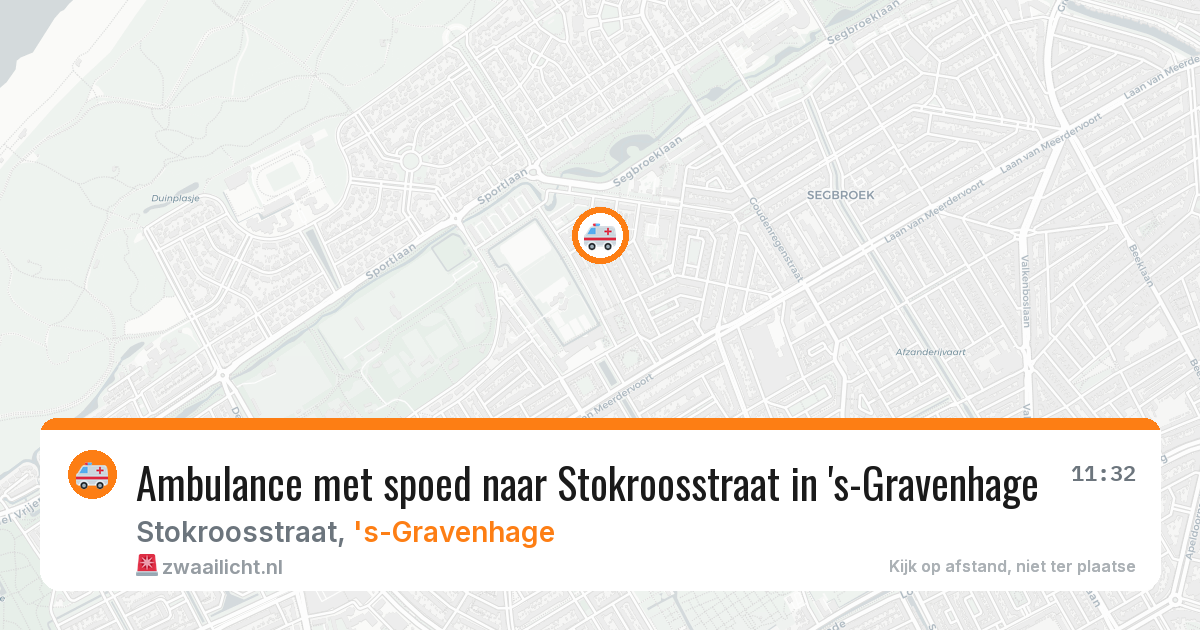 Ambulance met spoed naar Stokroosstraat in 's-Gravenhage — 11 apr 2026