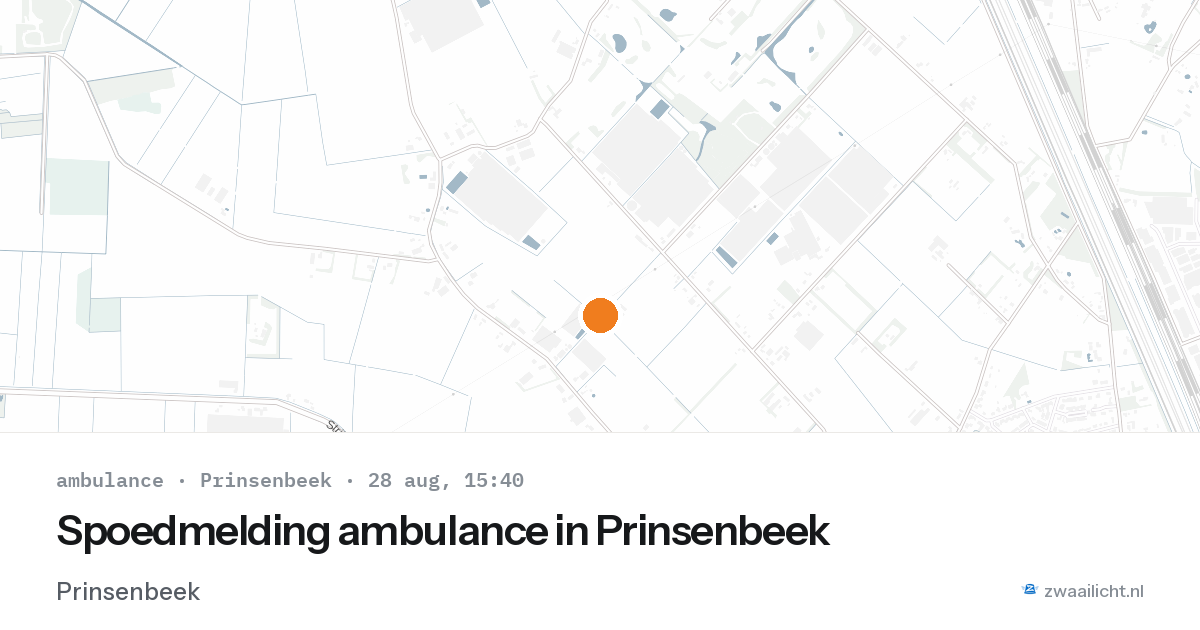 Spoedmelding ambulance in Prinsenbeek — 28 aug 2026