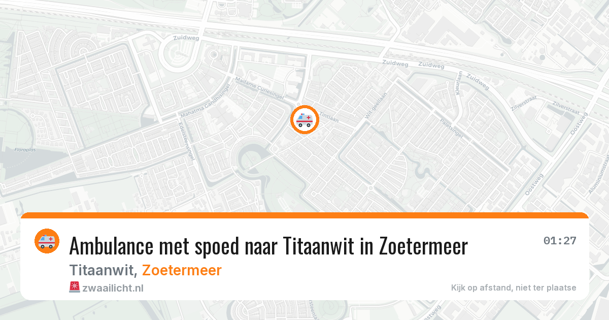 Ambulance met spoed naar Titaanwit in Zoetermeer — 29 jun 2026