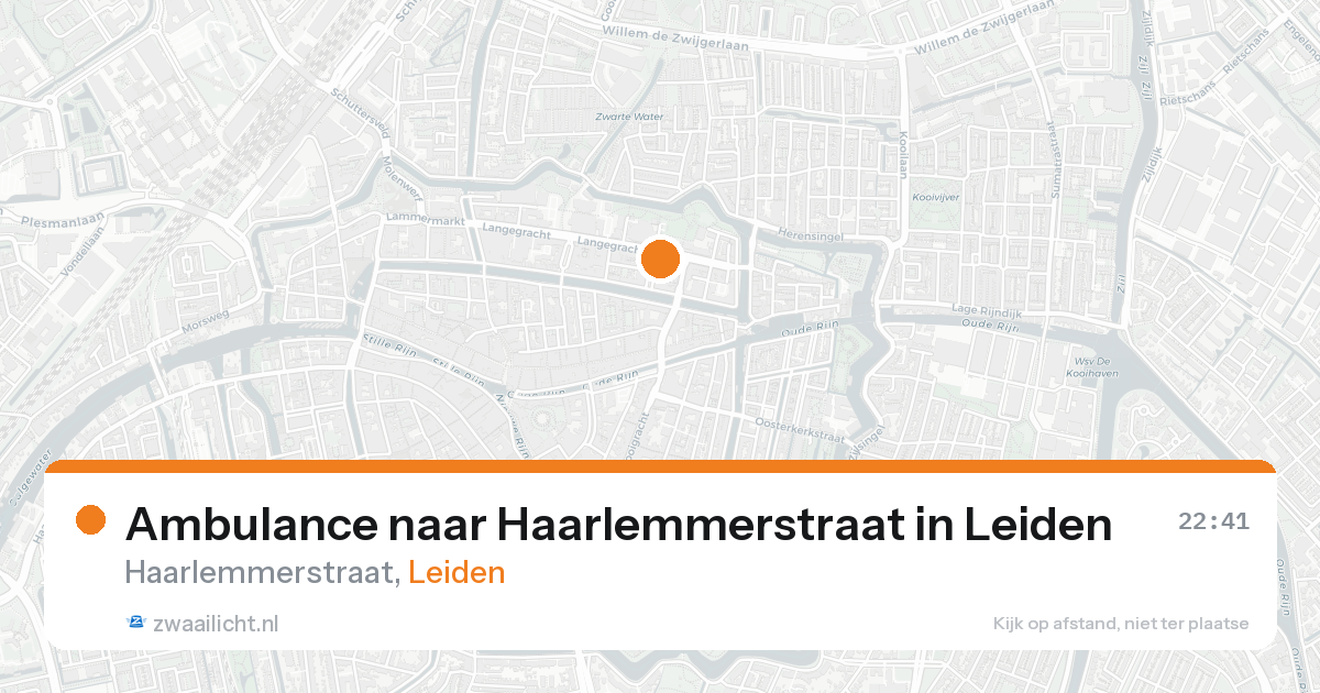 Ambulance naar Haarlemmerstraat in Leiden — 30 jan 2026