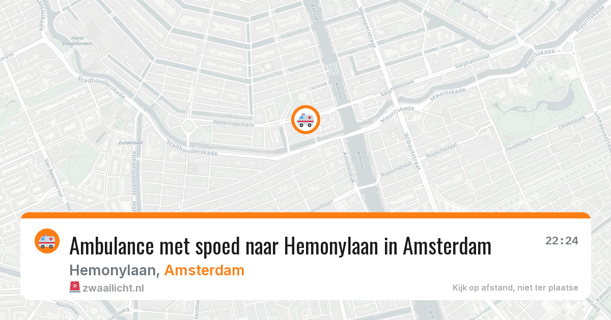 Ambulance met spoed naar Hemonylaan in Amsterdam — 2 mei 2026