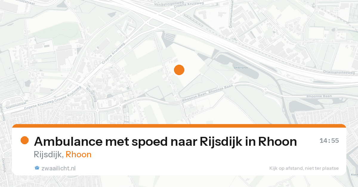 Ambulance met spoed naar Rijsdijk in Rhoon — 31 mei 2026