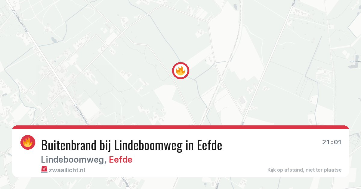 Buitenbrand bij Lindeboomweg in Eefde — 12 aug 2026