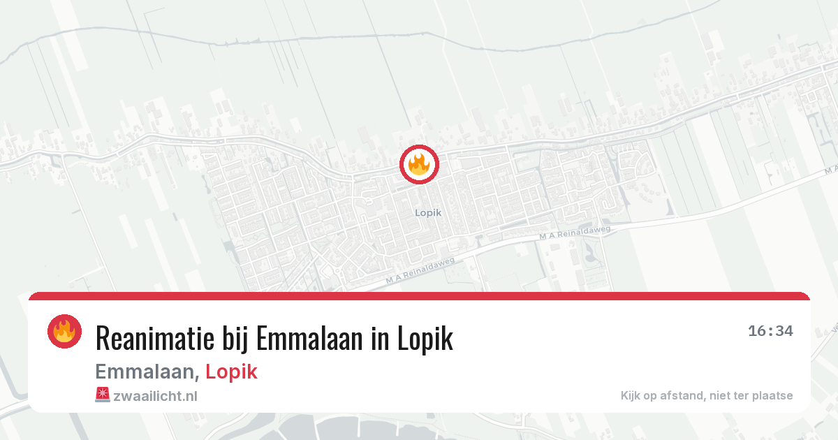 Reanimatie bij Emmalaan in Lopik — 30 apr 2026